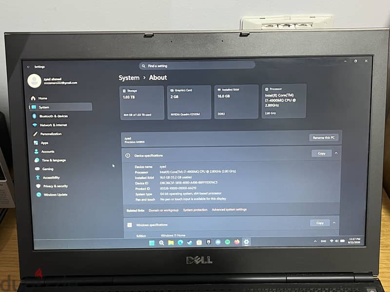 Dell laptop 4