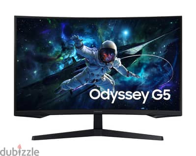 Samsung Odyssey G5 32" QHD 165Hz Curved Gaming Monitor (في الضمان)