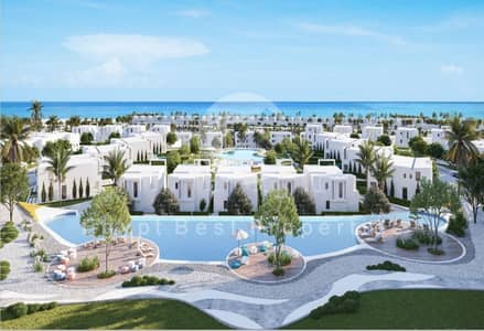 5-bedroom TWIN HOUSE for sale with a direct lagoon view 5% down payment  in D-BAY North Coast