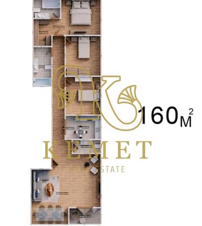 Al Nawras House C71 in Beit El Watan, prime corner, Garden View & sea view, direct Suez Road access. 160 sqm EGP 4.36M