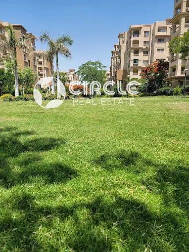 Fully furnished 65 sqm 1-bedroom apartment featuring a private 45 sqm garden, available for rent in Madinaty.