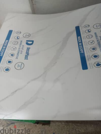 بديل رخام PVC جديد غير مستخدم