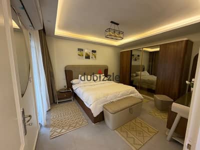 Smart Apartment Ground Floor with Garden for Rent Furnished in Madinaty