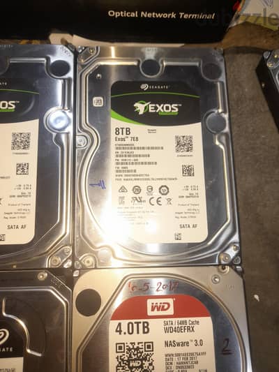 hdd exos 8 t. b & 4 t. b ironwolf