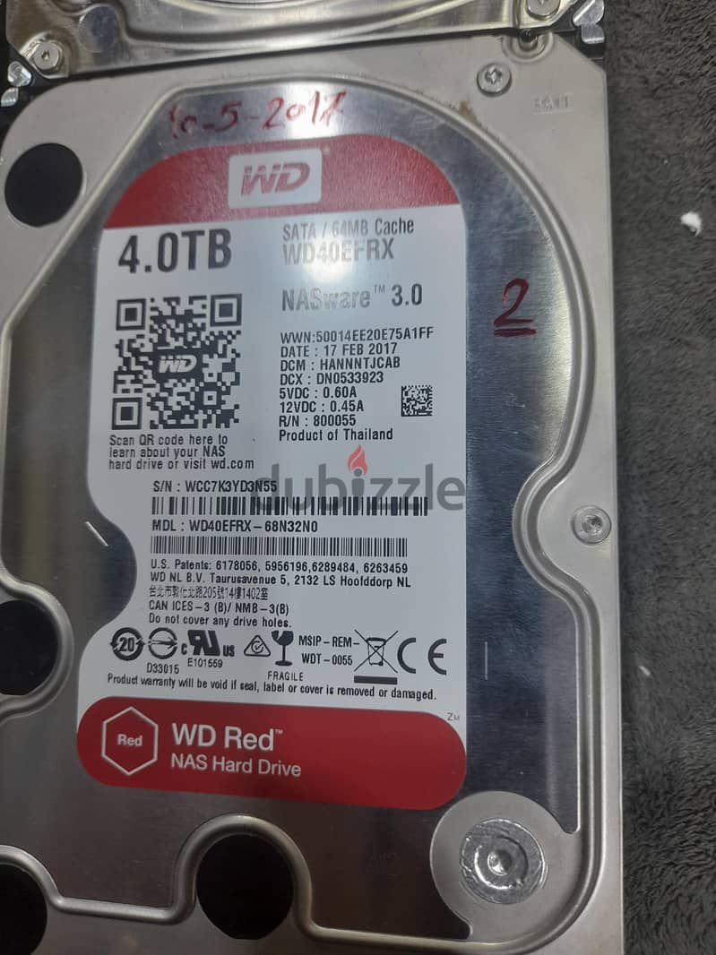 hdd exos 8 t. b & 4 t. b ironwolf 3