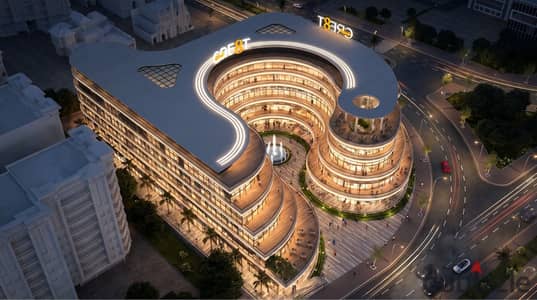 Store for sale with an area of CREATIVE MALL 30 in the heart of October Gardens, a complete entertainment service hotel at a competitive price, the lowest price per meter and payment systems up to 10 years October Gardens