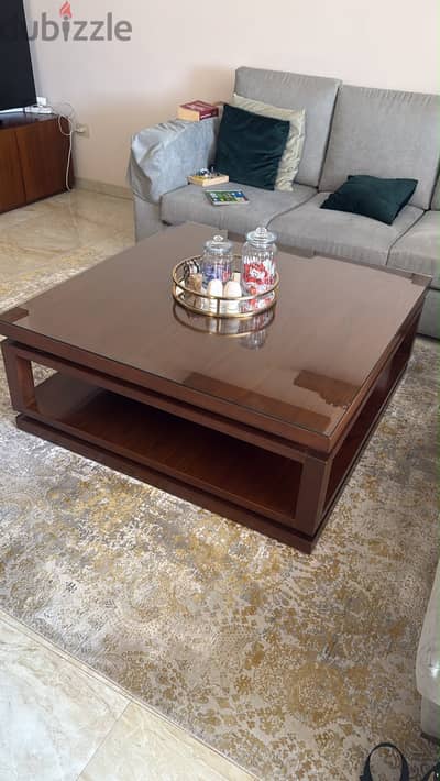 High Qaulity center table made of Zan Wood, Like New