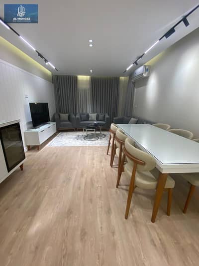 133 sqm fully furnished apartment for rent, second rent, in Al Rehab City, New Seventh Phase — one of the most prestigious phases in the city. Located in Al Rehab, First Settlement, New Cairo.