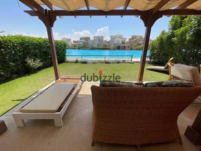 Two-bedroom chalet, first row on Crystal Lagoon, for sale in Ras El Hekma North Coast next to modon near Mountain View cali coast dose  La Vista