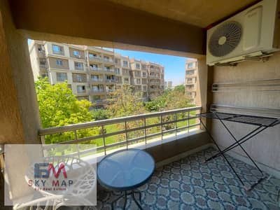 Apartment 104m for rent furnished in Madinaty view wide garden finishes