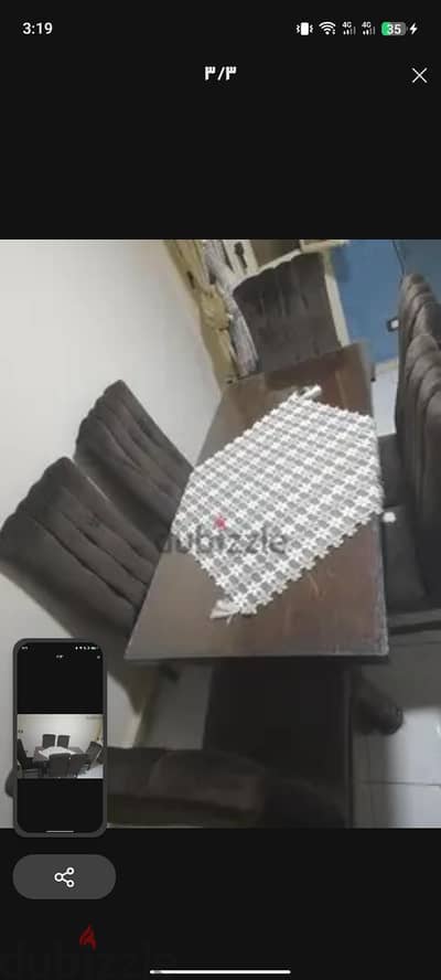 ترابيزه سفره ٦ كراسى
