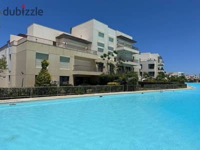 First row on Crystal Lagoon fully finished chalet for sale prime location next to Hacienda and Hyde Park Ras El Hekma near Cali Coast and June sodic