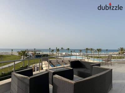 Book now and receive your finished chalet with a private beach and lagoon in  Ras El Hekma next to Hacienda Mountain View