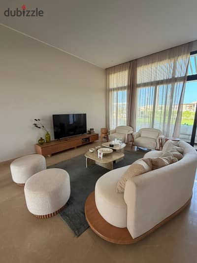 With a minimal down payment own a fully finished chalet with air conditioning and a full panoramic sea view in Ras El Hekma near Soul Emaar and Safia