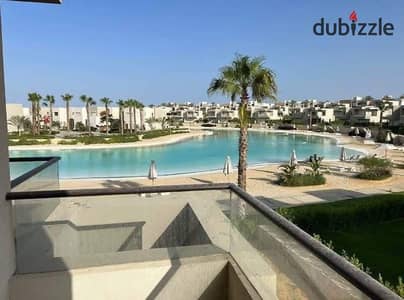 Join now and own a two-bedroom chalet first row on Crystal Lagoon next to Modon and Sea Shore Hyde Park Almaza Bay