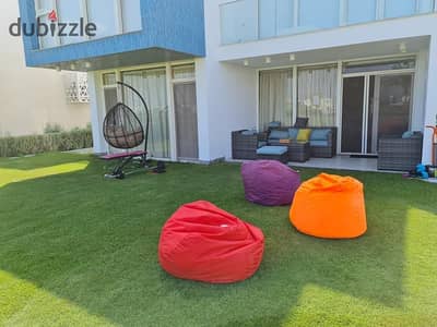 Ground floor chalet with garden and private entrance for sale at a bargain price in Zahra El Morshedy next to Hacienda minutes from Marina El Alamein