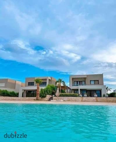 أقل سعر فيلا تاون هاوس كورنر مع Private Pool فيو بانورامى كامل للبحر من الدور الأرضى متشطبه بالتكيفات فى سولت راس الحكمه بجوار ماونتن فيو و لافيستا