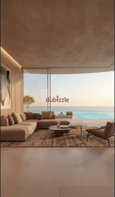 شاليه غرفتين Double View جولف ولاجون متشطب بالتكيفات فيو خليج راس الحكمه مباشر موقع مميز بجوار سى شور هايد بارك ومله أفضل فرصه للأستثمار فى الساحل