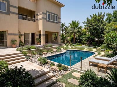 فيلا Double View ع مساحات خضراء و بحيره للبيع بخصم فورى كبير او اقساط 12 سنه دقايق ماونتن فيو هايد بارك و سوديك بالقرب الباتيو لافيستا