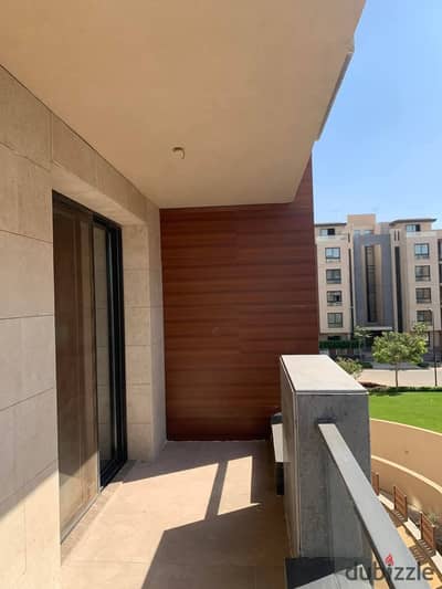 Receive your fully finished apartment with air conditioning, a high view of the pool in front of Madinaty and receive an annual return in dollars