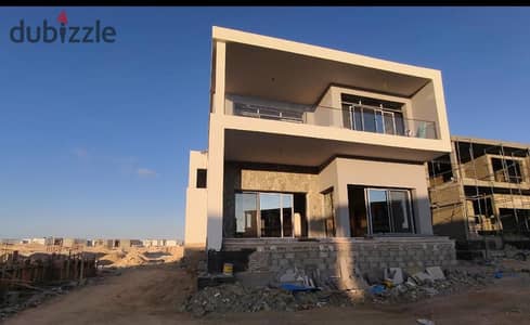 Standalone villa, first-row sea view, fully finished with ACs installment plans special discount prime North Coast location near Fouka Bay Silver Standalone villa, first-row sea view, fully finished with ACs installment plans special discount prime North Coast location near Fouka Bay Silver