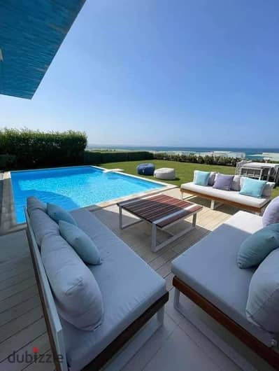 Ready to move in villa ready for Enjoy your summer vacation now! Fully finished luxuriously furnished on the sea in Ras El Hekma next to Hacienda Mar