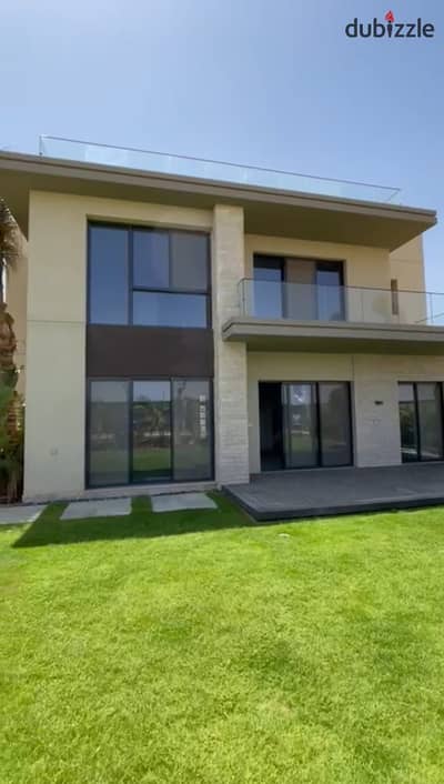A fully finished, 3 storey standalone villa with a panoramic view available for 15 years with near La Vista and Al Burouj Al Shorouk on the Suez Road.