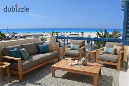 Chalet 200m from the sea  fully finished with kitchen & ACs, installment plan + limited-time discount for sale in North Coast Ras El Hekma near La