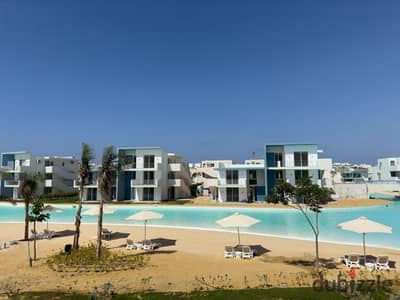 Townhouse corner with a rare and distinctive location, fully finished with air conditioning, and a 44% discount in Ras Al Hikma on the North Coast, near Azha, Season, Dus, Fouka Bay, Marassi, and Playa for sale.