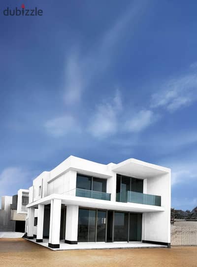 فيلا 4 غرف fully seaview متشطبة و مجهزة بالتكيفات و المطبخ وبخصم 40 % للبيع الان في راس الحكمة الساحل الشمالي بالقرب من ازها و لافيستا كاسكادا مراسي