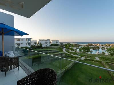Invest now in a ready to use chalet in Ras El Hekma North Coast near The Med Full finishing with ACs special price huge discount, and easy installment