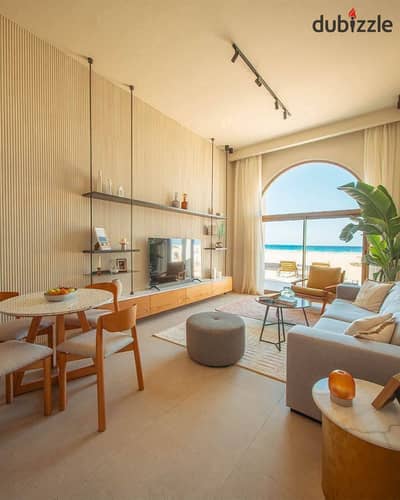 Prime lagoon-front chalet fully finished with ACs and stunning views for sale in North Coast near Almaza Bay Marassi Summer and Beit El Bahr