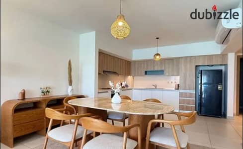 Fully finished chalet with ACs & kitchen for sale on the North Coast. Panoramic sea view special discount or 10-year installments, near Mountain View