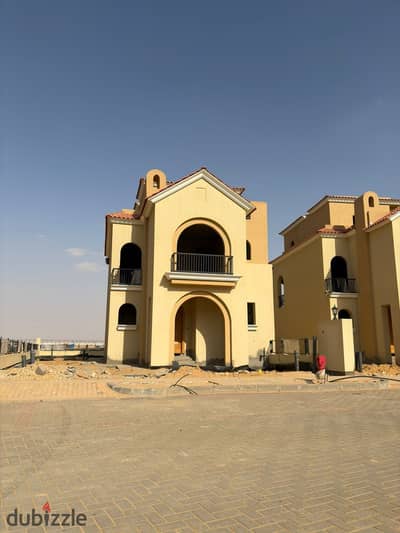 Villa for sale in Taj City New Cairo. Near-immediate delivery 12-year installments. Prime location opposite Cairo Airport near Swan Lake Al Rehab Sh