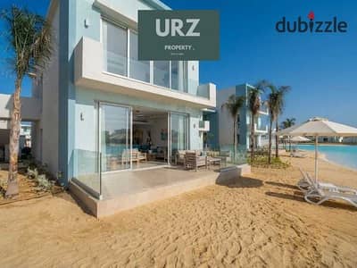 Lagoon front chalet fully finished with ACs 9 year installments Prime investment in Ras El Hekma near Modon La Vista Koun Zahra Playa and Seashell
