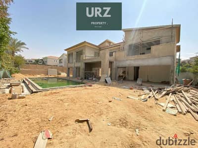 Luxury 3 bedroom villa in Sarai with panoramic lake views, 8-year installments or 50% instant cash discount, minutes from AUC, Madinaty & Bloomfields