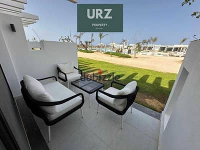 Prime first-row chalet investment in Sidi Heneish with ACs and high rental returns Near Bayt Al Bahr Marsa Baghoush Sea Shell  DosePrime first-row cha