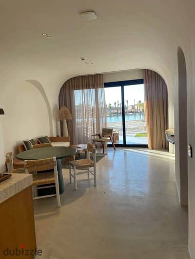 First-row lagoon chalet for sale in North Coast with flexible installments near Marassi Almaza Bay Marassi Baghous Summer   Beit El Bahr