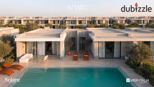 Townhouse in Solare Ras El Hekma first row with private beach panoramic views fully finished and 10-year installments Near Azha Seashell Modon