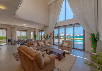With 30% discount for a limited time own standalone villa Full Sea View with Ultra Super Lux finishing next to Waterway and La Vista mins Amwaj