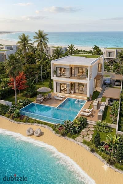 Instant discount plus longest payment plan options own fully ultra super lux finished standalone villa next Waterway Sol mins La Vista Amwaj koun
