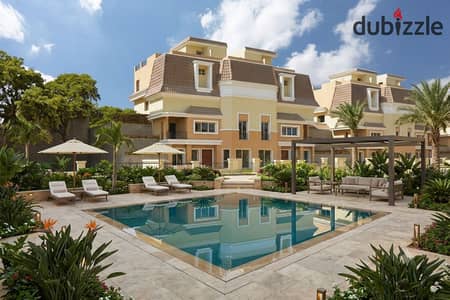 Benefit now from 50% discount and pay 12 million only own villa with direct landscape view from all directions in Sarai Mostakbal City next Privado