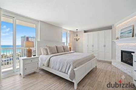 First row sea view 900k down payment North Coast own fully finished chalet next to Waterway Seazen La Vista Bay mins from D Bay Southmed Amwaj