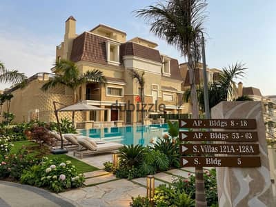 Villa for sale Sarai Mostakbal City 12-year installments next Privado Madinaty The Spine Towers mins Haptown Hassan Allam Aliva Mostakbal City