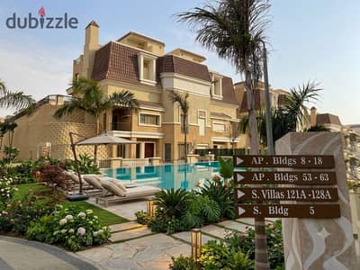 Villa for sale Sarai Mostakbal City 12-year installments next Privado Madinaty The Spine Towers mins Haptown Hassan Allam Aliva Mostakbal City