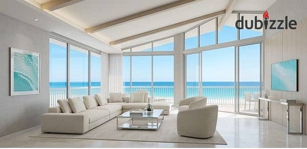 First row Crystal Lagoon with direct sea view own a chalet with 10 years installments near Direction White Hacienda mins Almaza Bay Marsa Baghush