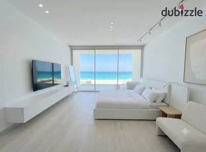 فرصة للسكن او الاستثمار شالية في Silver sands بتشطيب فاخر بالتكييفات بالقرب من خليج رأس الحكمة ودقايق من ألماظه باي و هاسيندا حنيش و بيت البحر