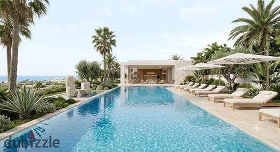 Standalone villa private swimming pool luxury finished prime sea view North Coast next Perla Sol Ras El Hekma Waterway Southmed TMG