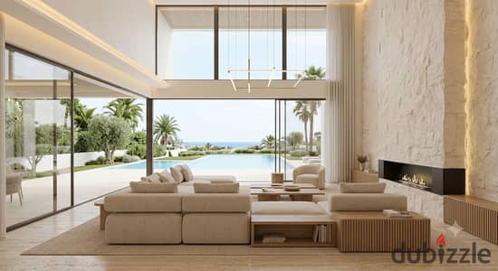 Finished crystal lagoon beachfront villa Silversands Ora near Hacienda Heneish Ogami Southmed Marassi Marsa Baghush and La Vista