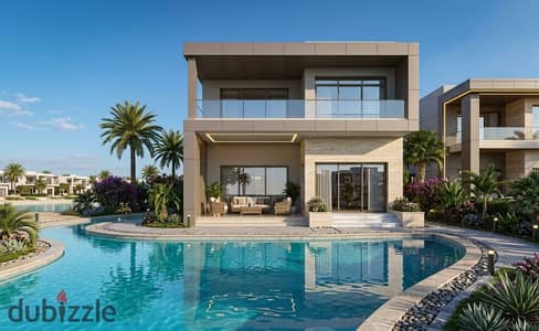 Front of the sea own standalone villa private swimming pool North Coast next Waterway SeaZen La Vista Bay mins D-Bay Southmed Amwaj